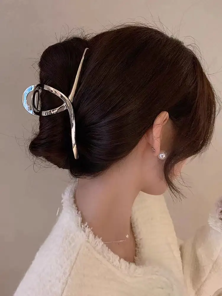 Advanced Sense Metal Hair Clip Women's Summer Large Back Head Shark Clip - Image 7