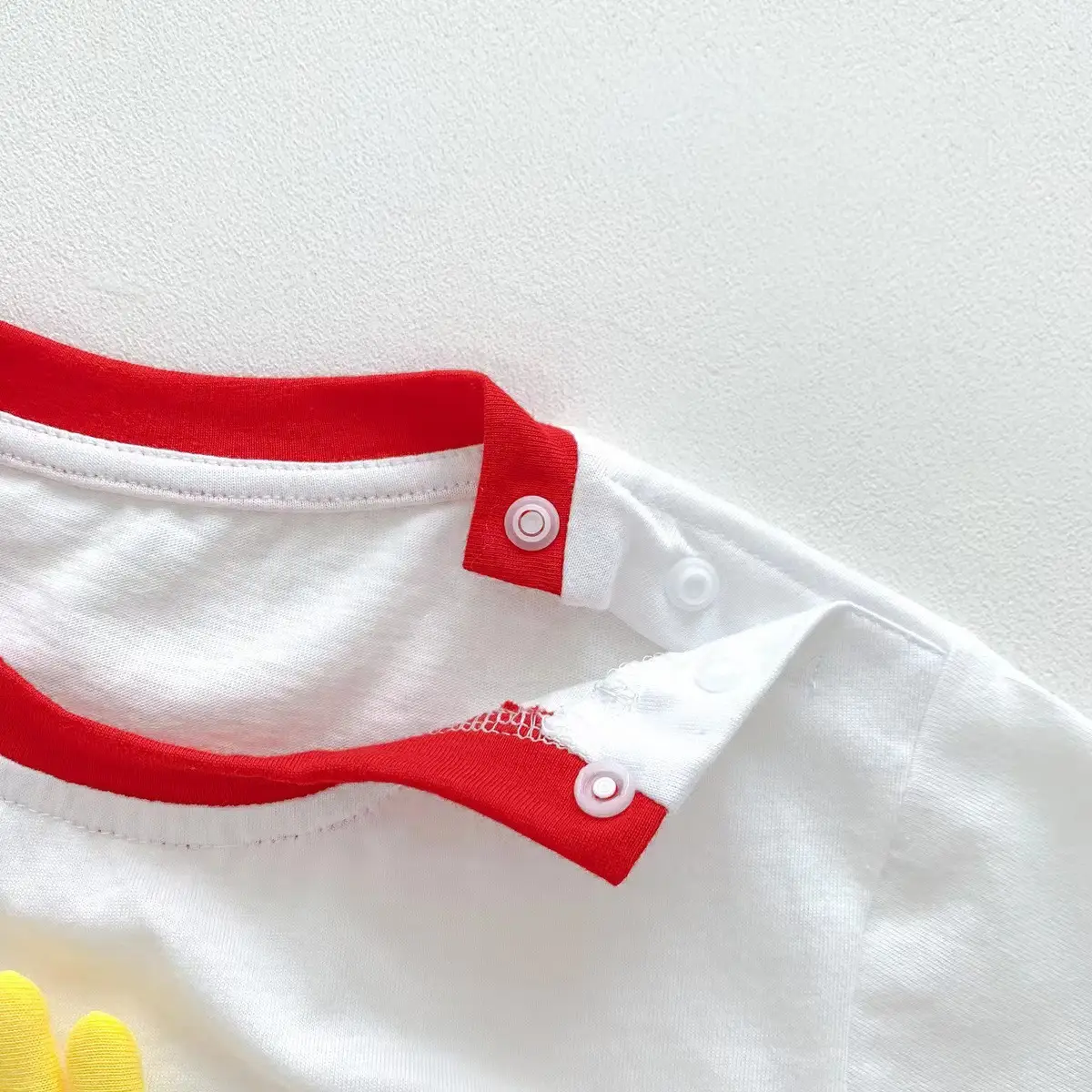 Newborn Baby Short Sleeve Bag Fat Clothes White — feature 6