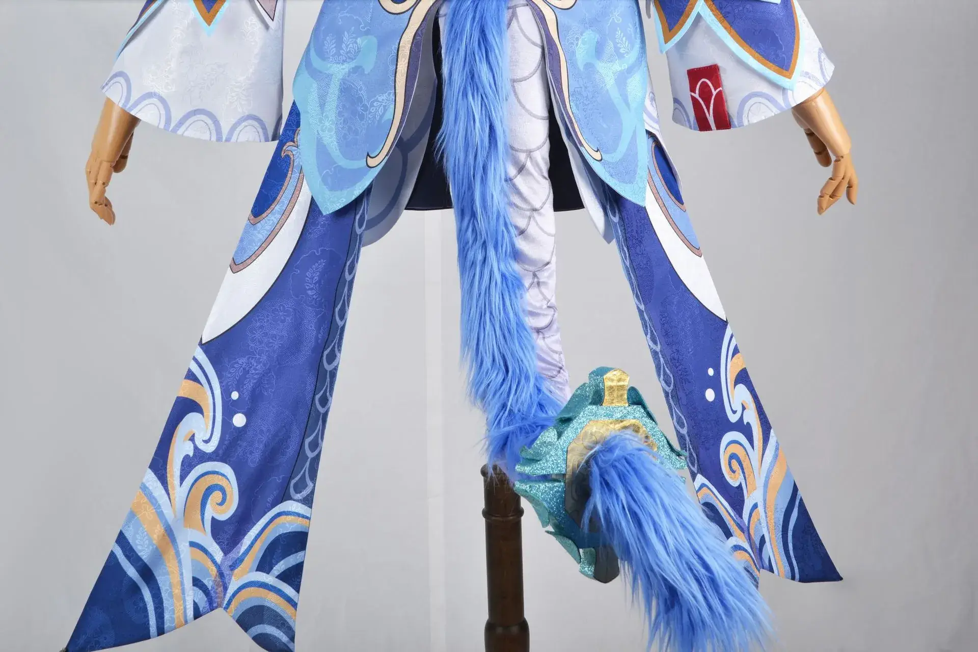 Bailu Cosplay Suit Blue White Dragon Girl Medical Costume — feature 13