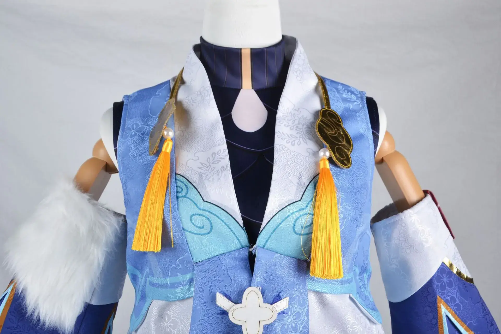 Bailu Cosplay Suit Blue White Dragon Girl Medical Costume — feature 7