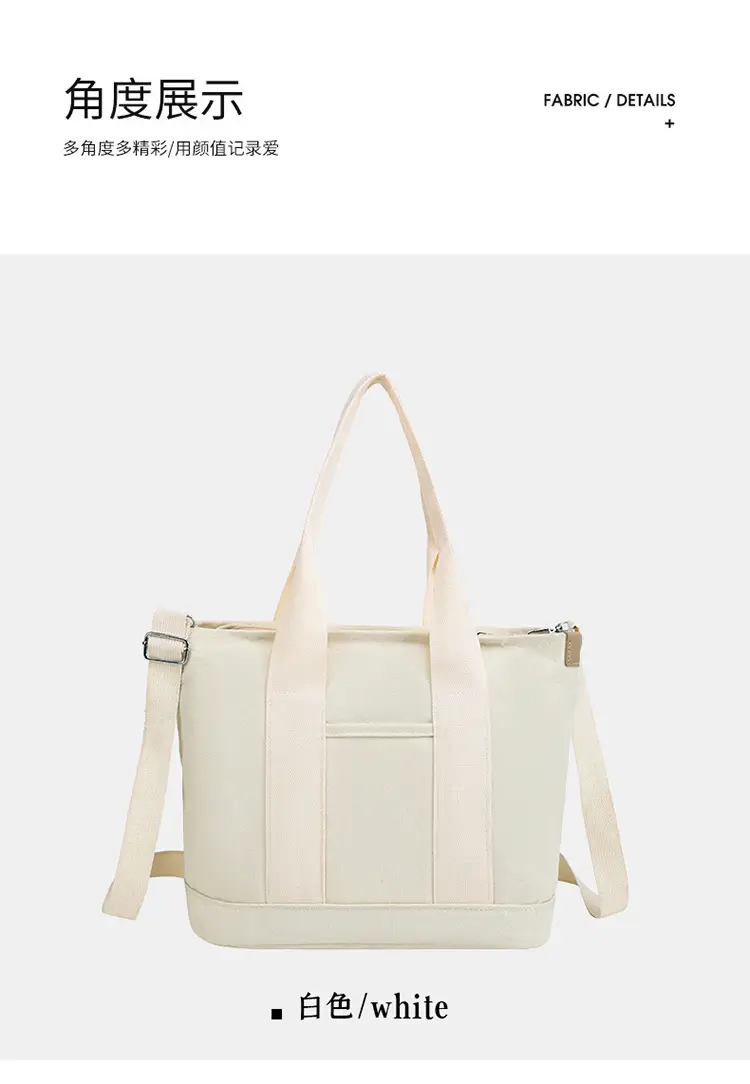 Women's Canvas Shoulder Bag Large Capacity Summer New Commuter — feature 33