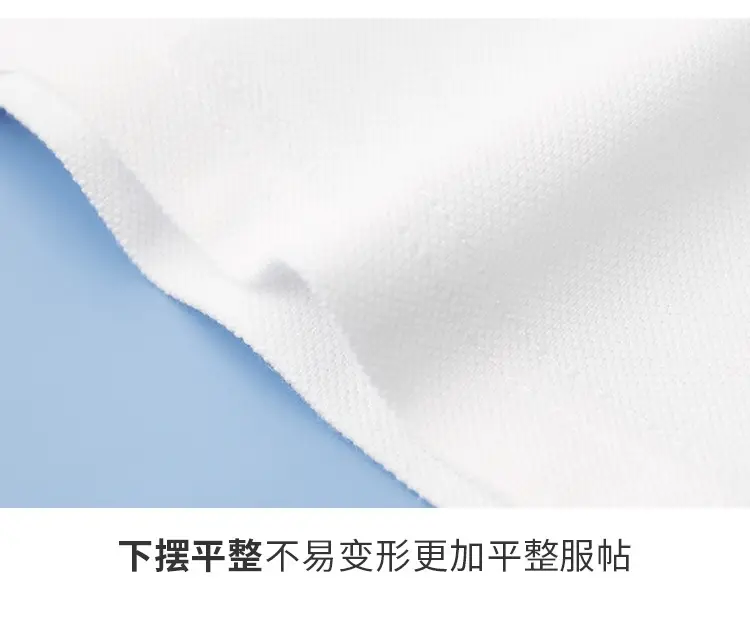 White Cotton Polo Shirt for Boys Girls Summer School Uniform — feature 18