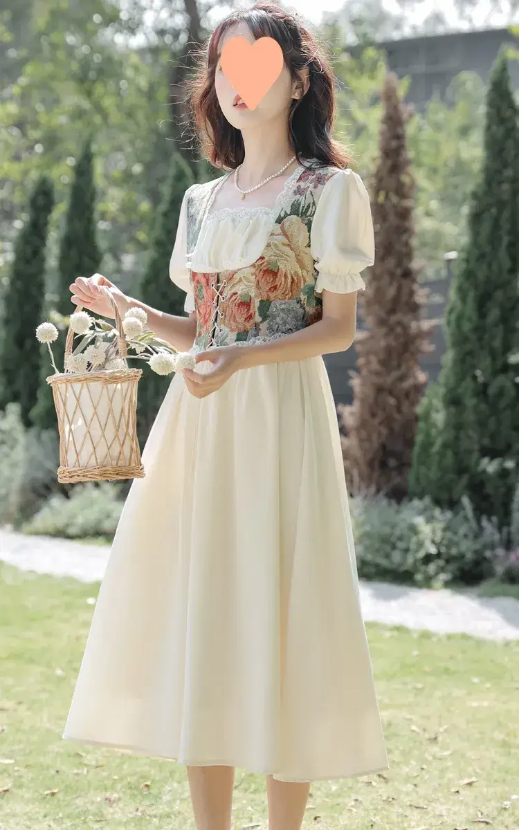 French Court Princess Floral Two-Piece Dress Women Summer — feature 45