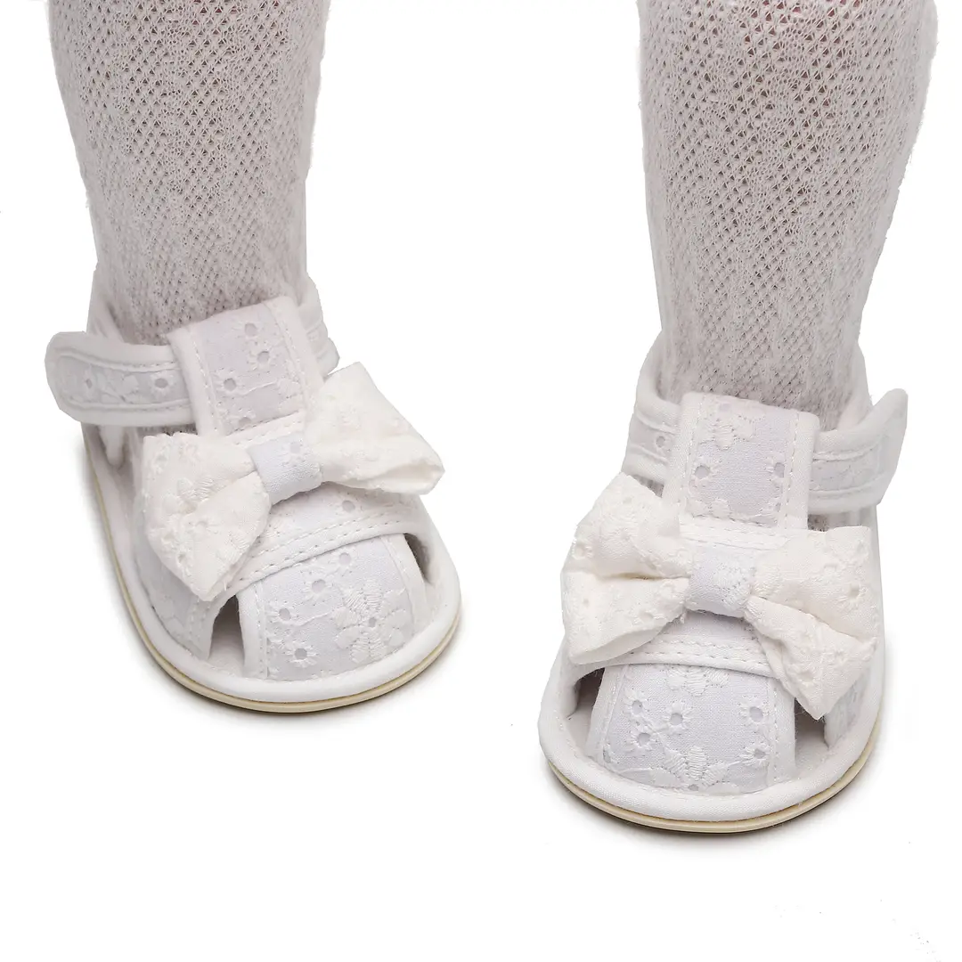 Factory Direct Sales New Sandals Embroidered Bow Baby Toddler Shoes Anti-Kick Anti-Slip Baby Shoes - Image 5