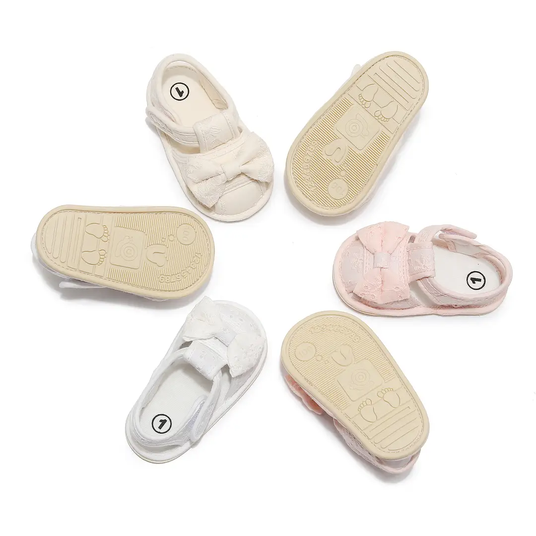 Factory Direct Sales New Sandals Embroidered Bow Baby Toddler Shoes Anti-Kick Anti-Slip Baby Shoes - Image 6