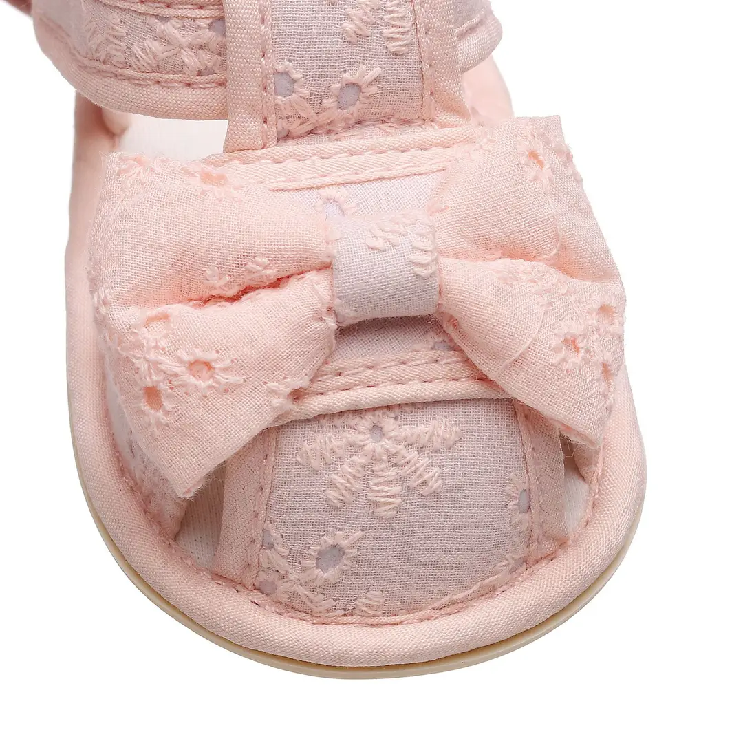 Factory Direct Sales New Sandals Embroidered Bow Baby Toddler Shoes Anti-Kick Anti-Slip Baby Shoes - Image 8