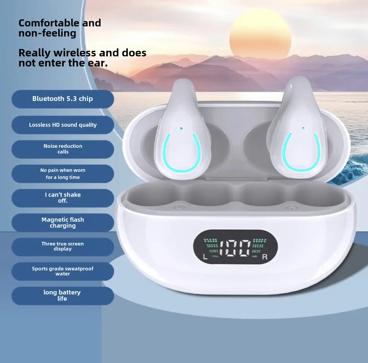 AI Translation Clip-On Bluetooth Headset Q71 - Image 2