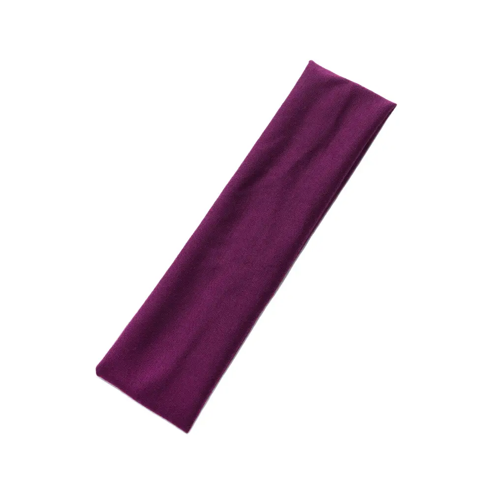 European & American 6cm Wide Simple Basic Pure Color Sports Yoga Headband Running Antiperspirant Sweat-Absorbent Headband for Men and Women - Image 24