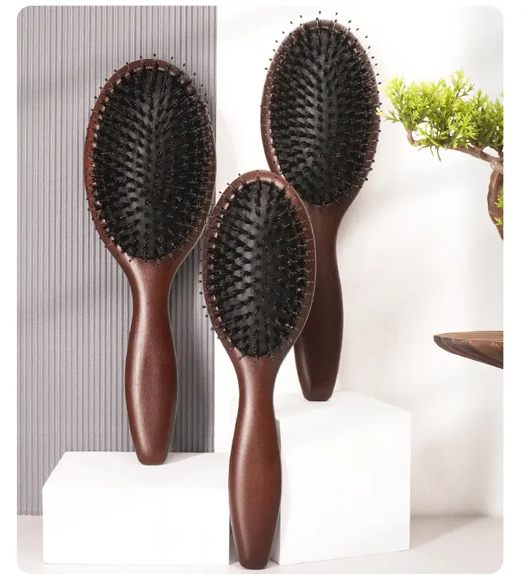 Factory Straight Batch Beech Pig Bristle Massage Air Cushion Comb Hair Cleaning Nylon Comb Hair Care Air Bag Comb — feature 12