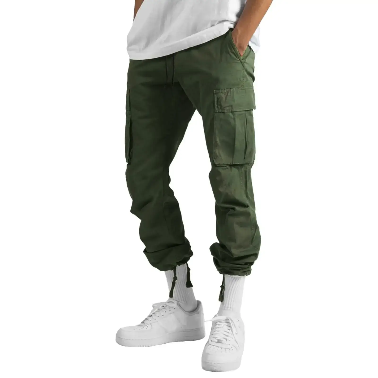 2022 Men's Crane Drawstring Pocket Pants Tan — feature 11