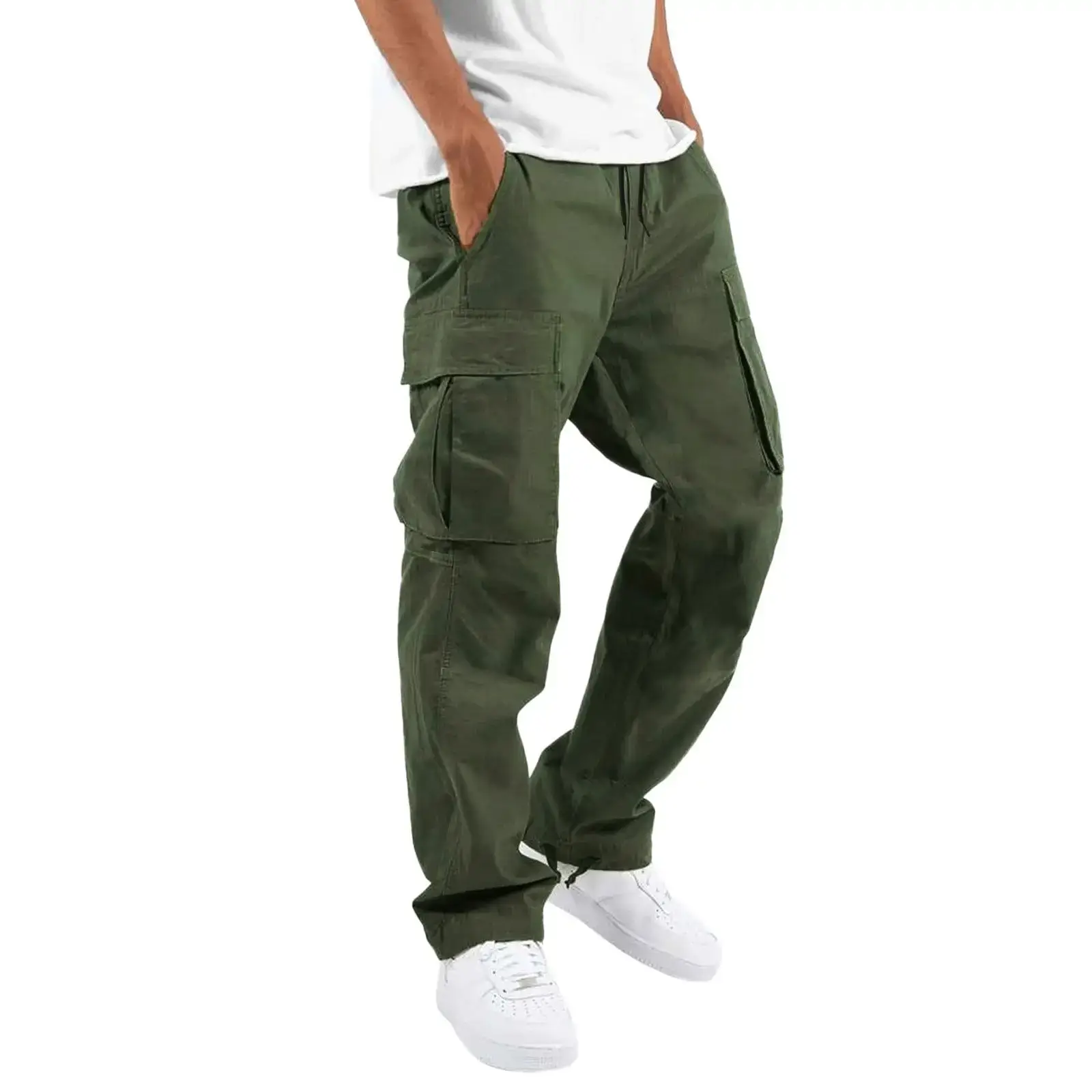 2022 Men's Crane Drawstring Pocket Pants Tan — feature 12