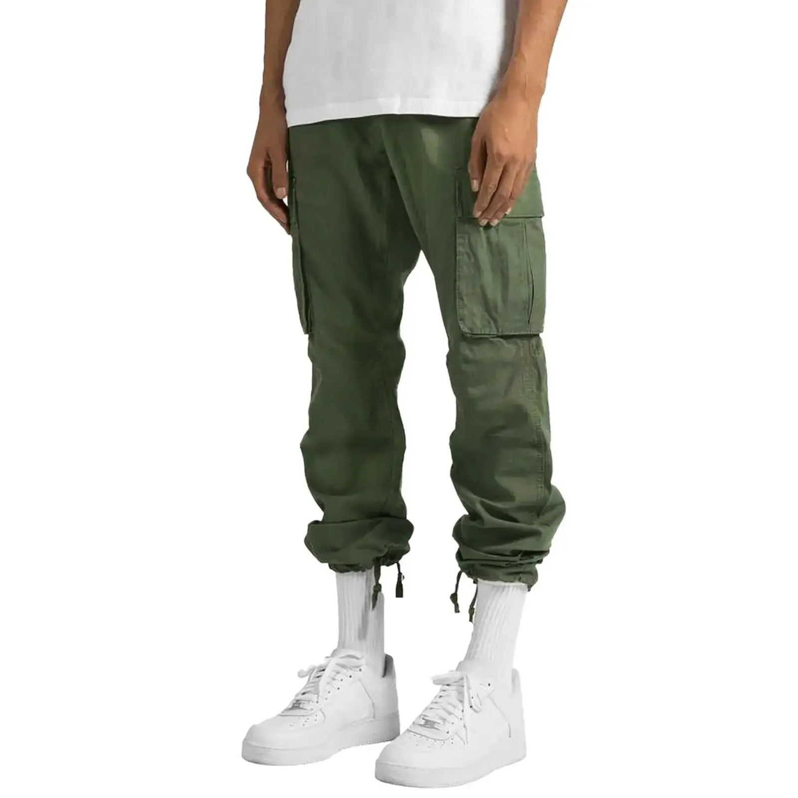 2022 Men's Crane Drawstring Pocket Pants Tan — feature 13