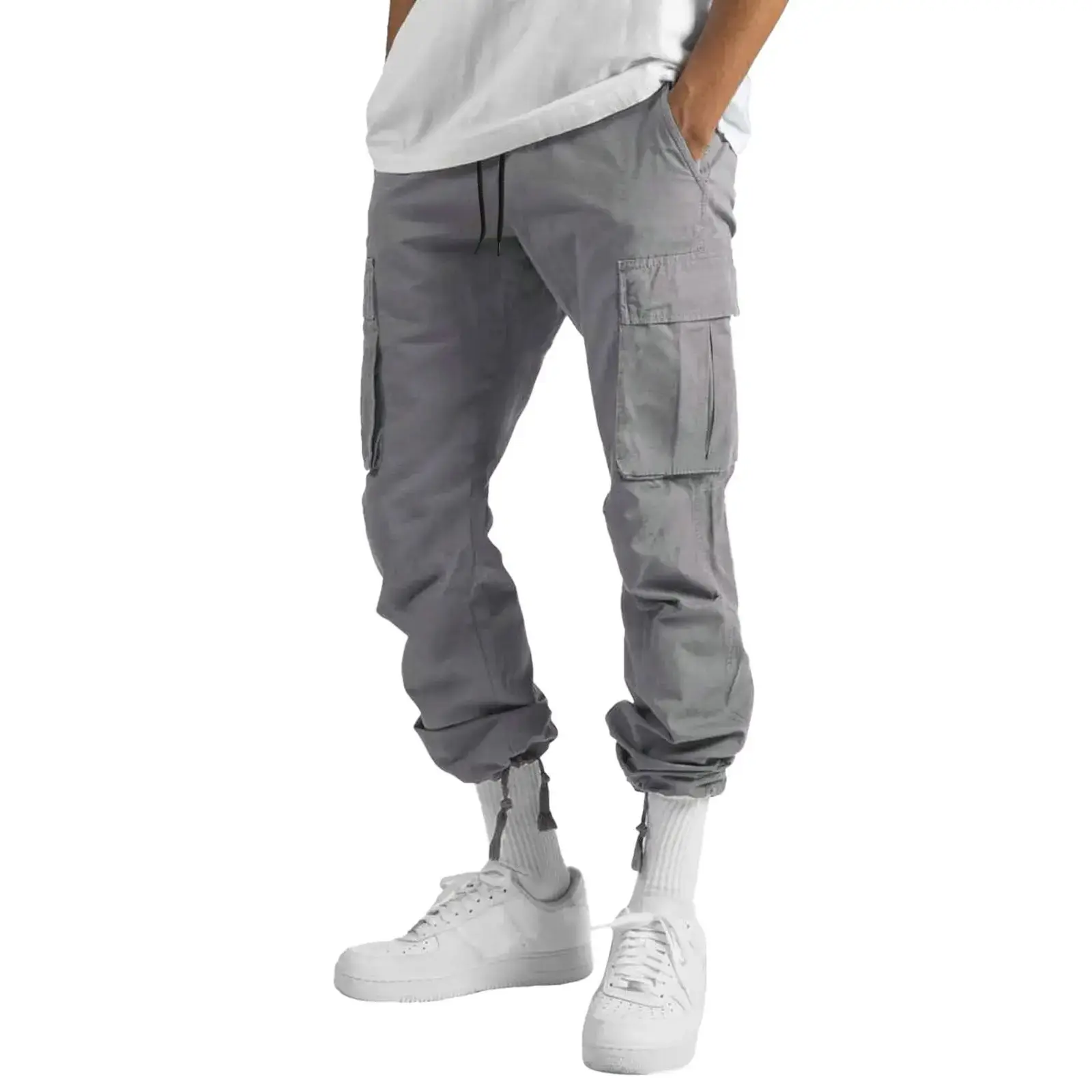 2022 Men's Crane Drawstring Pocket Pants Tan — feature 18