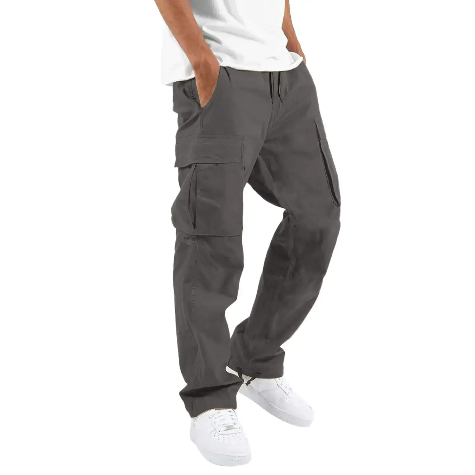 2022 Men's Crane Drawstring Pocket Pants Tan — feature 24