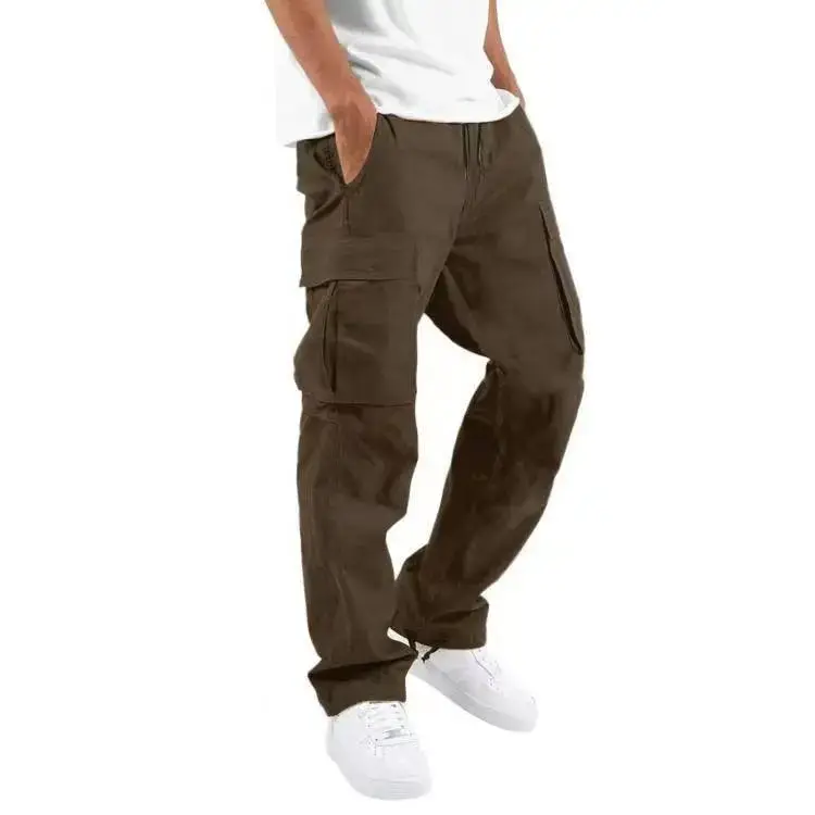 2022 Men's Crane Drawstring Pocket Pants Tan — feature 30
