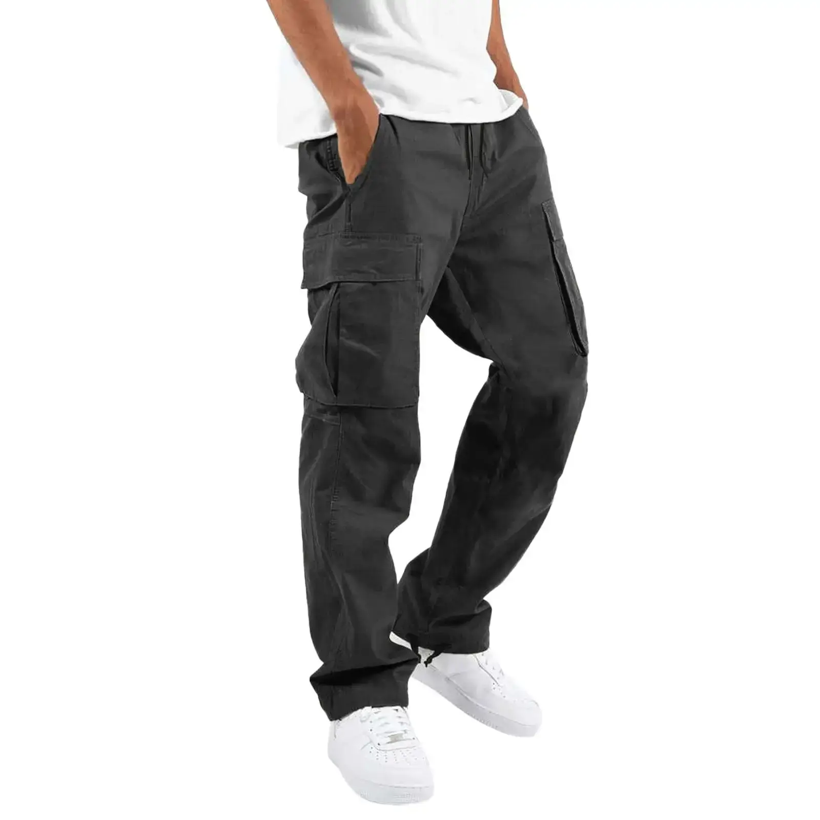 2022 Men's Crane Drawstring Pocket Pants Tan — feature 4
