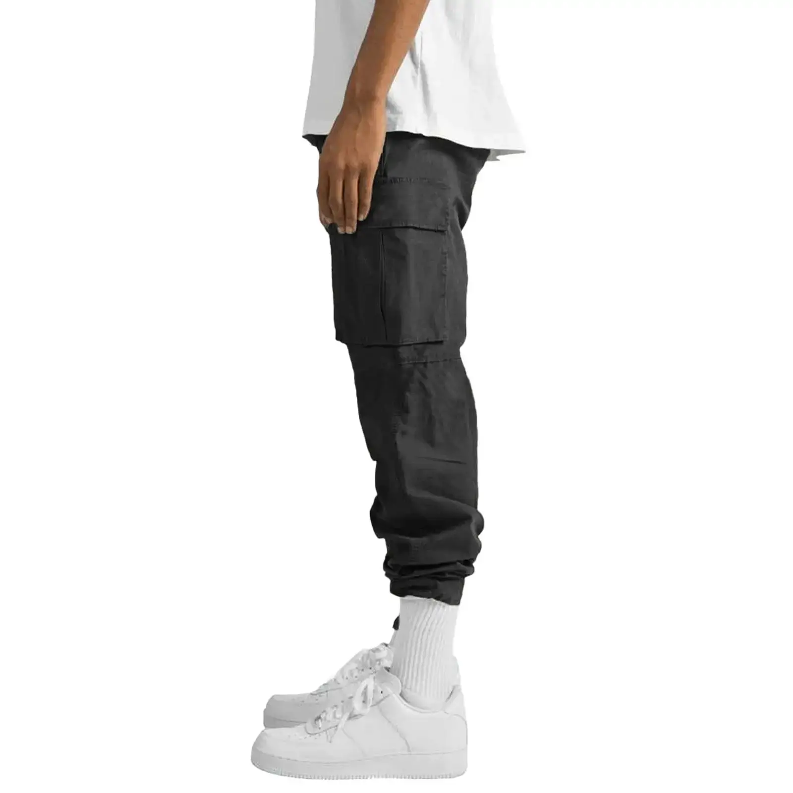 2022 Men's Crane Drawstring Pocket Pants Tan — feature 5