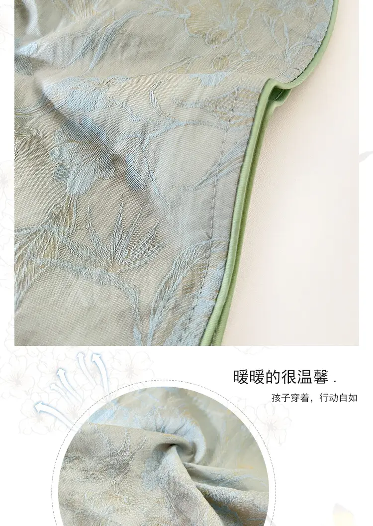 Girls Chinese Style 2025 Dress Pure Color Thin Cheongsam — feature 5