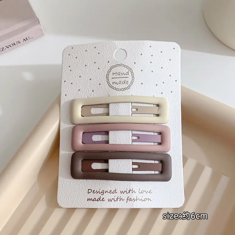 Women's Hollow Hair Clip Pink Rose Gold 3-Pack - Image 9