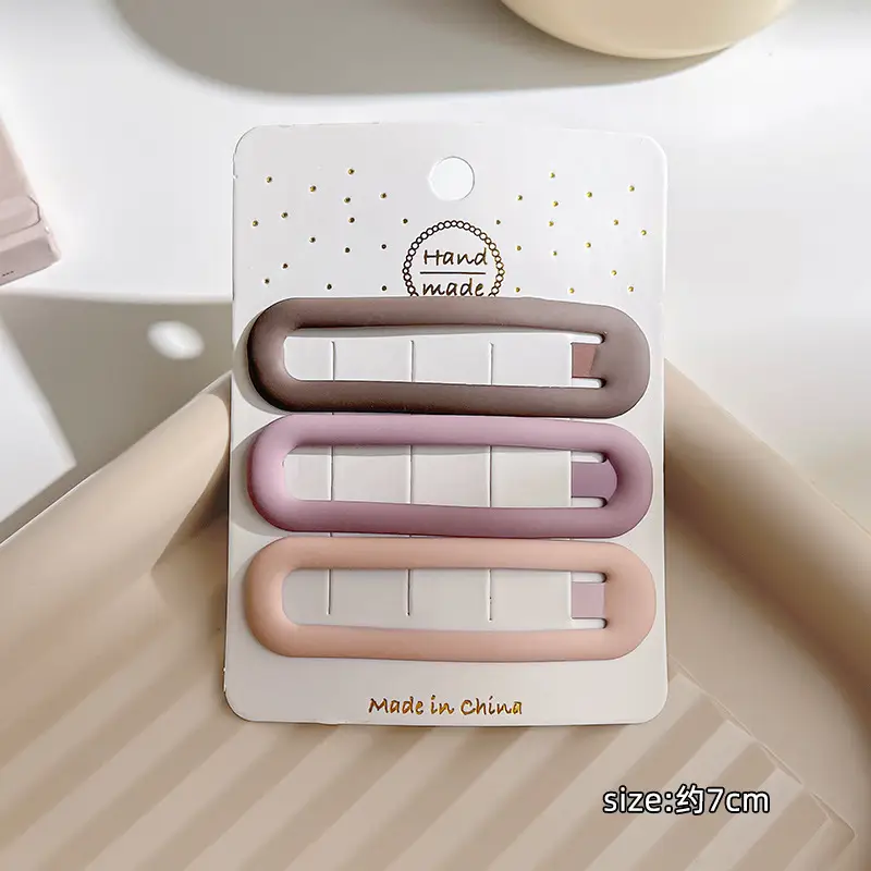 Women's Hollow Hair Clip Pink Rose Gold 3-Pack - Image 10