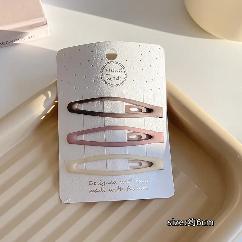 Women's Hollow Hair Clip Pink Rose Gold 3-Pack - Image 11