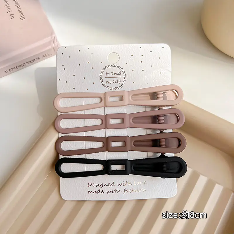 Women's Hollow Hair Clip Pink Rose Gold 3-Pack - Image 17