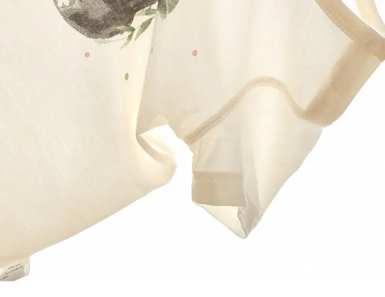 Baby's White Jaysuit Silk Cotton Short Sleeve Pajamas — feature 20