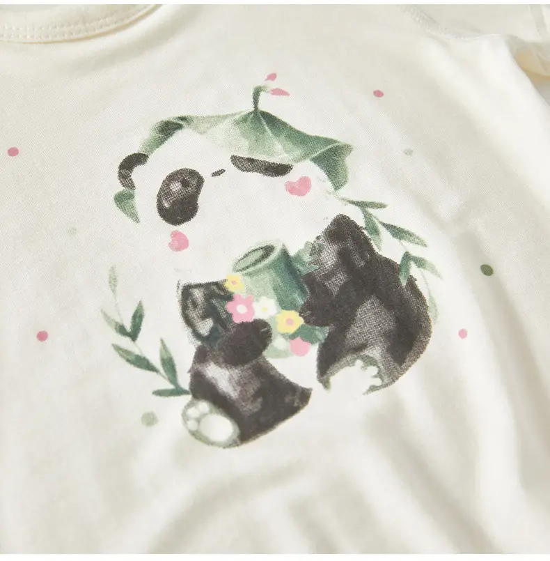 Baby's White Jaysuit Silk Cotton Short Sleeve Pajamas — feature 23