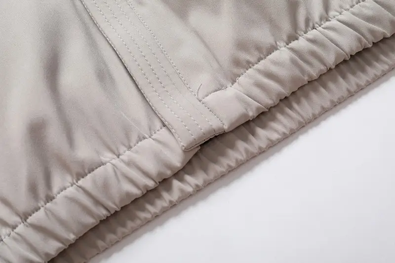 Men Grey Hooded Zipper Jacket Solid Color — feature 10