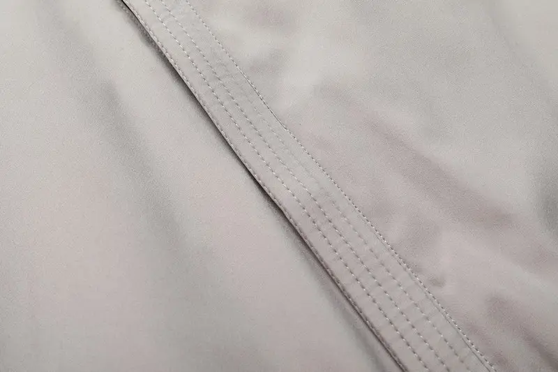 Men Grey Hooded Zipper Jacket Solid Color — feature 5