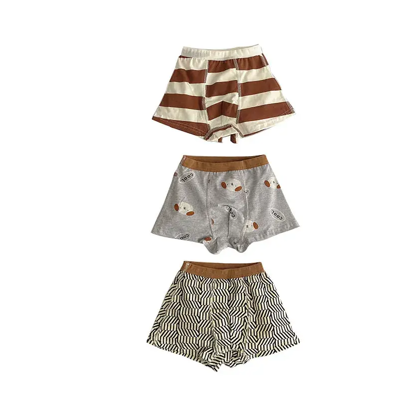 Three-Piece Printed Underwear Set for Girls & Boys