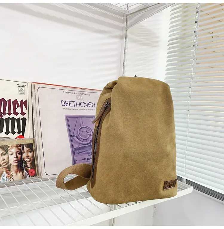 Women Canvas Crossbody Bag Vintage Hong Kong Style Large Capacity — feature 13