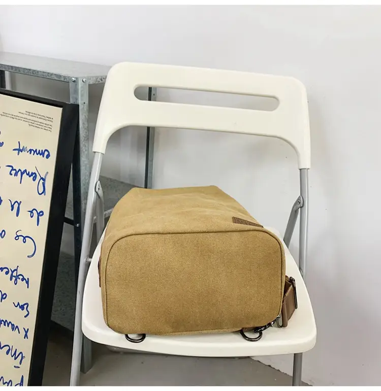 Women Canvas Crossbody Bag Vintage Hong Kong Style Large Capacity — feature 17