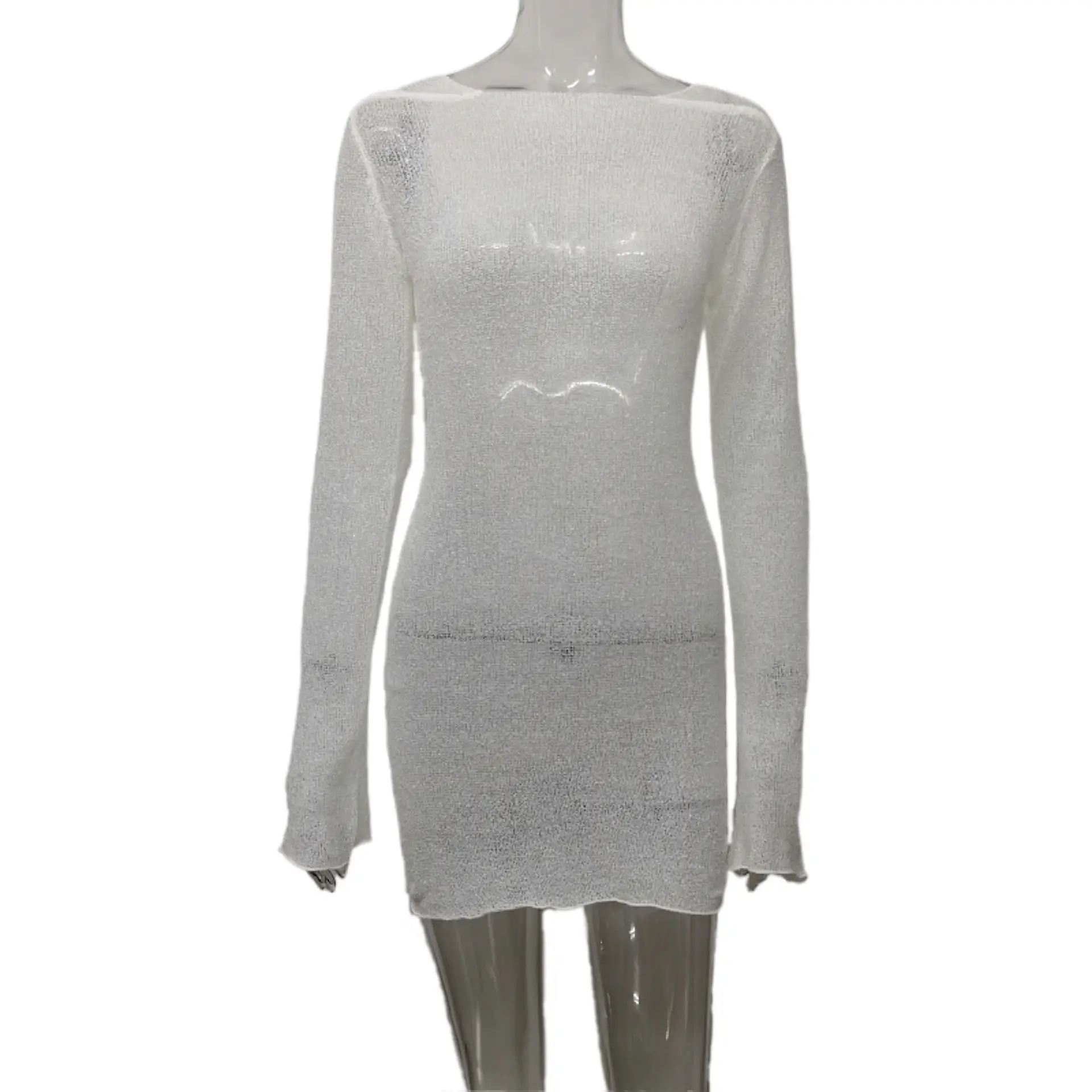 2025 Summer Cross Border Knitted Hollow Beach Skirt Blouse — feature 21
