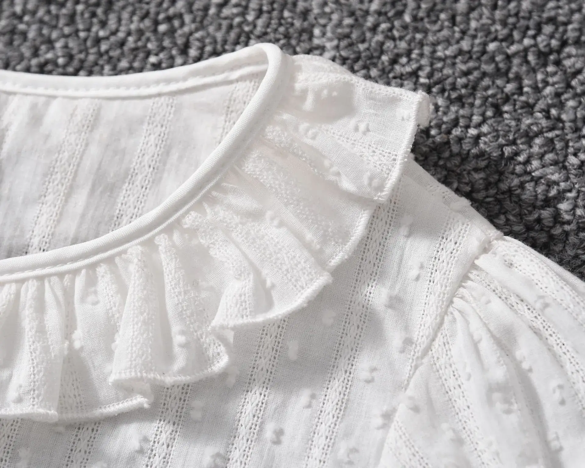 New Girl's White Thin Sunscreen Shawl Small — feature 5