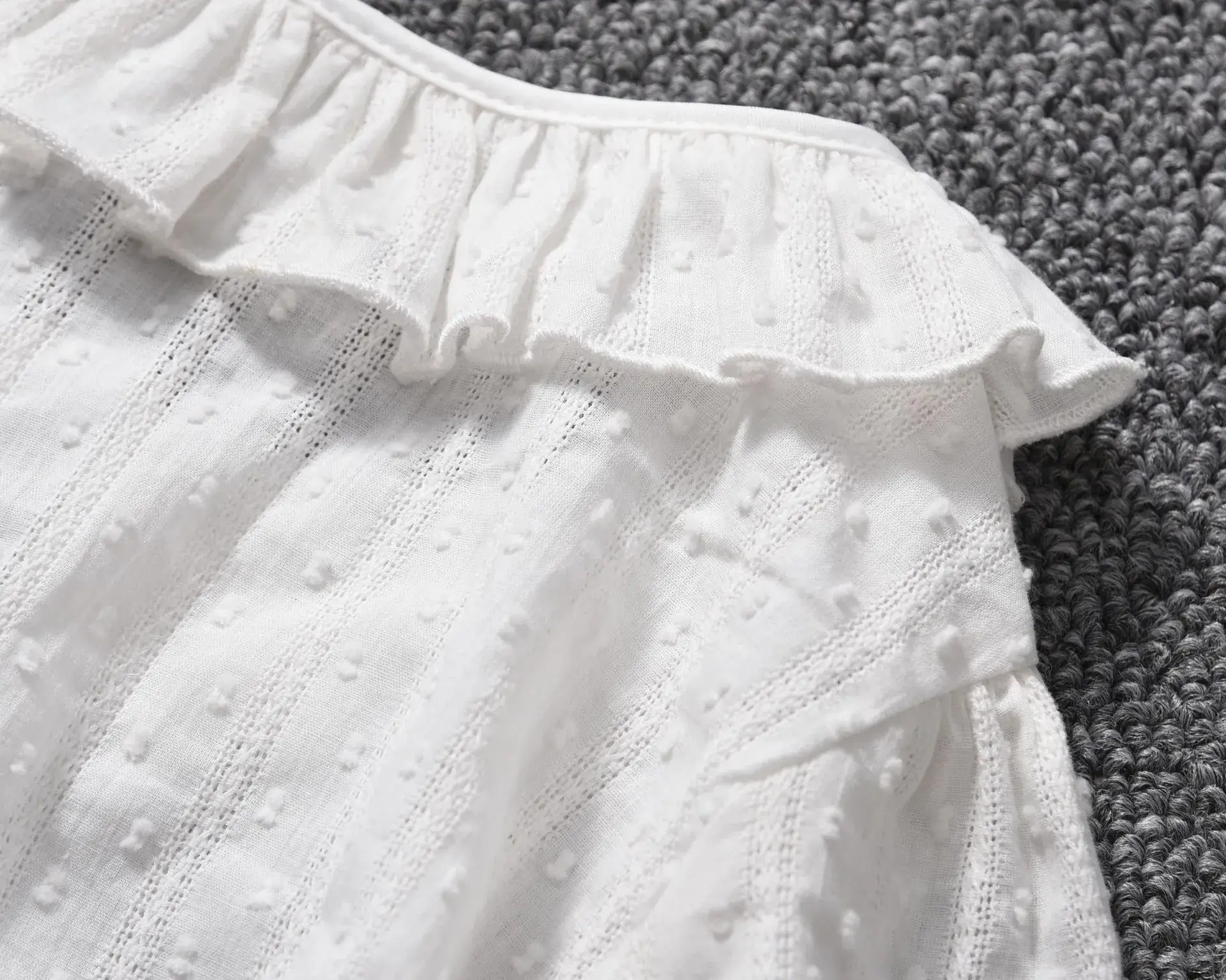 New Girl's White Thin Sunscreen Shawl Small — feature 9