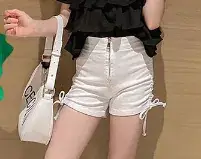 Girls Ruffled Square Collar Top 2022 Summer Set - Image 2