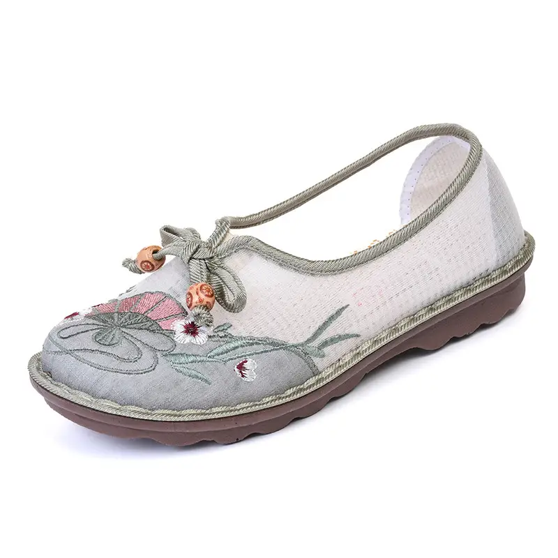 Old Beijing Cloth Shoes Summer New Mesh Breathable Comfortable Mother Shoes