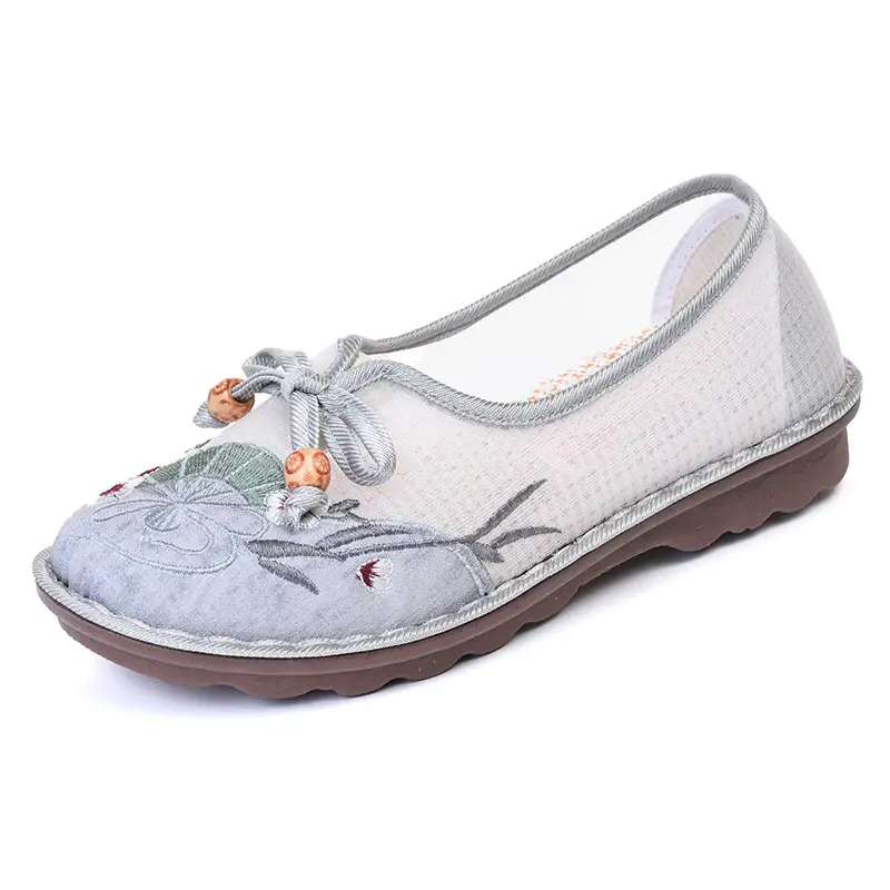 Old Beijing Cloth Shoes Summer New Mesh Breathable Comfortable Mother Shoes