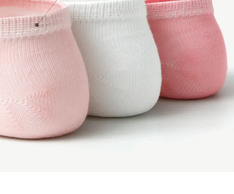 Girls' Cotton Boat Socks Medium Large Summer — feature 28