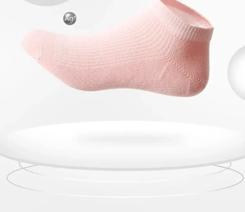 Girls' Cotton Boat Socks Medium Large Summer — feature 8