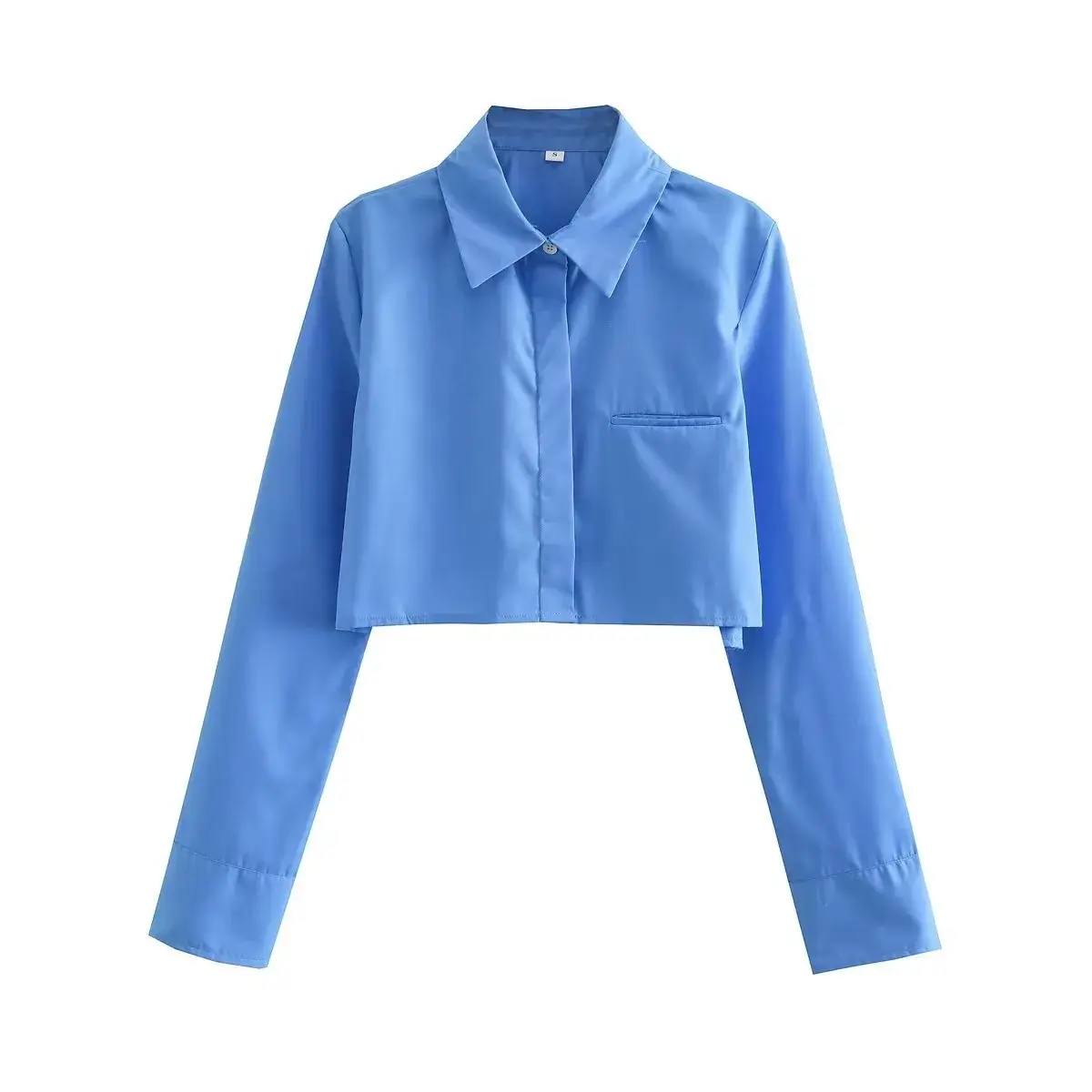 Women's White Lapel Shirt with Gray Pants 2023 - Image 4