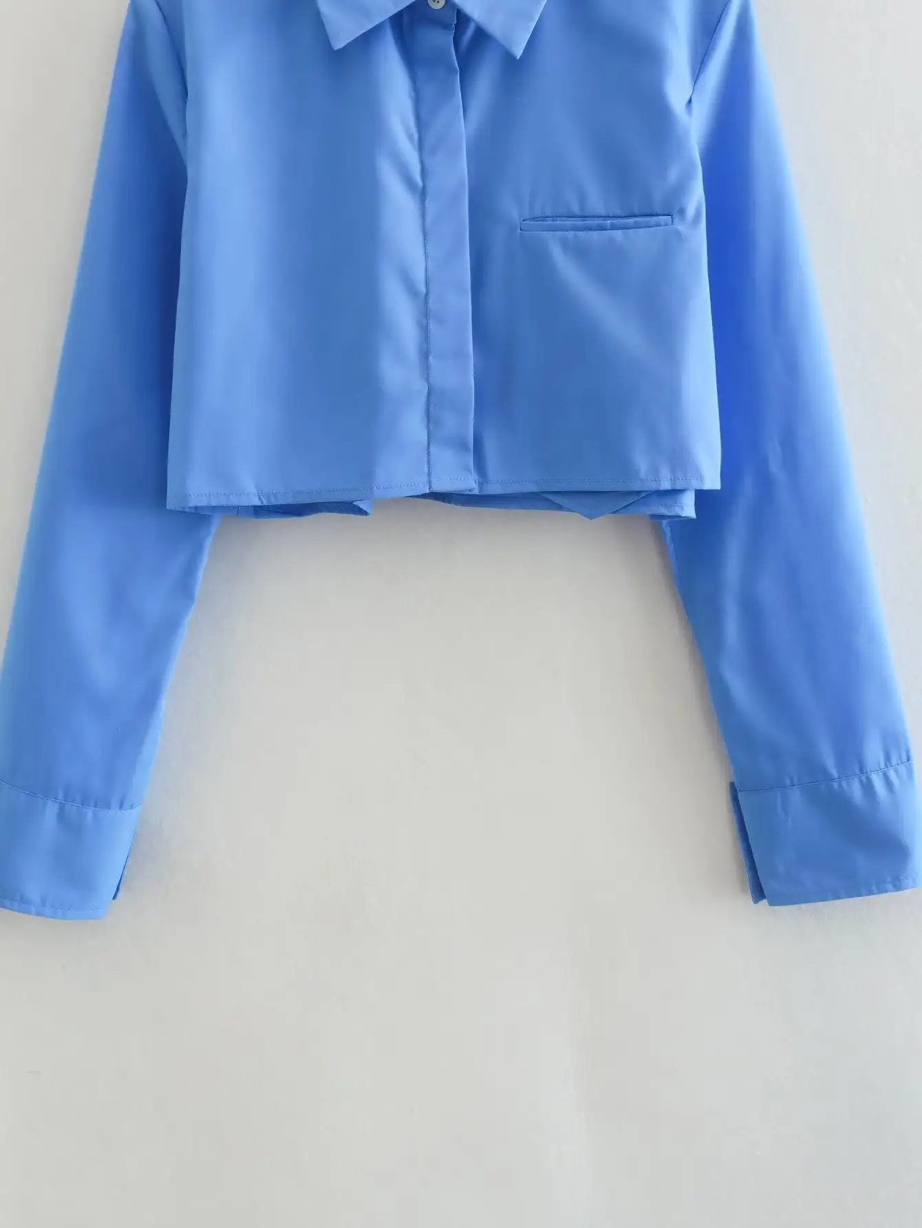 Women's White Lapel Shirt with Gray Pants 2023 — feature 11