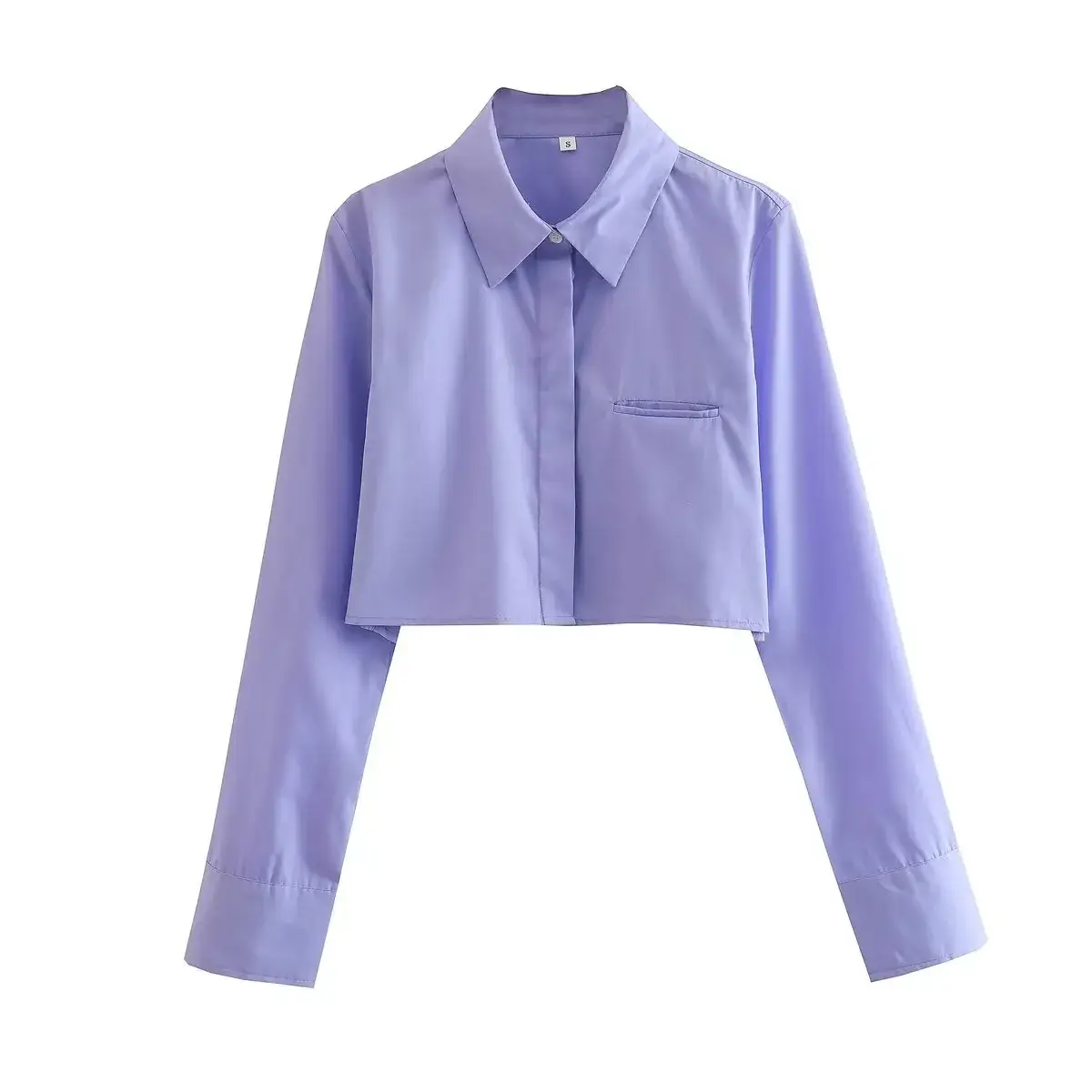 Women's White Lapel Shirt with Gray Pants 2023 - Image 5