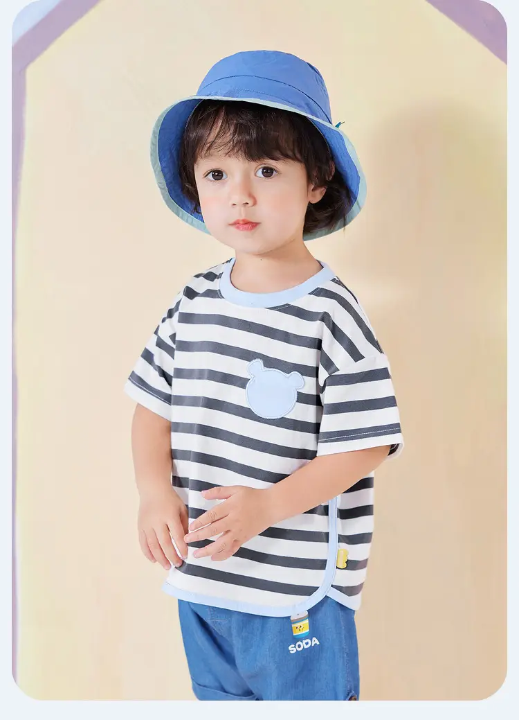 Doodle Baby Suit Pink Shorts T-shirt Summer Two-piece — feature 27