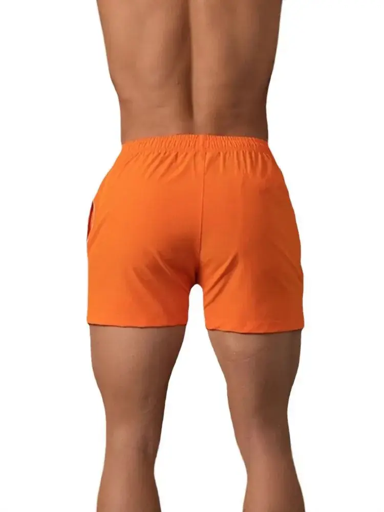 Men's Blue Printed Drawstring Shorts Summer Wear