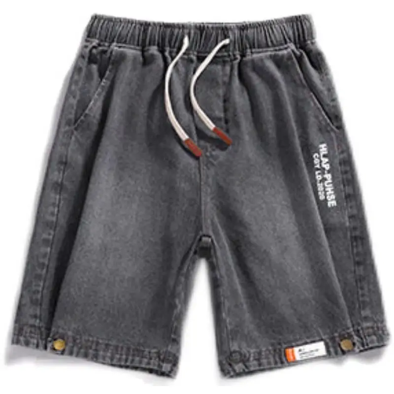 Men Denim Shorts Snap Button Thin Summer Casual - Image 7