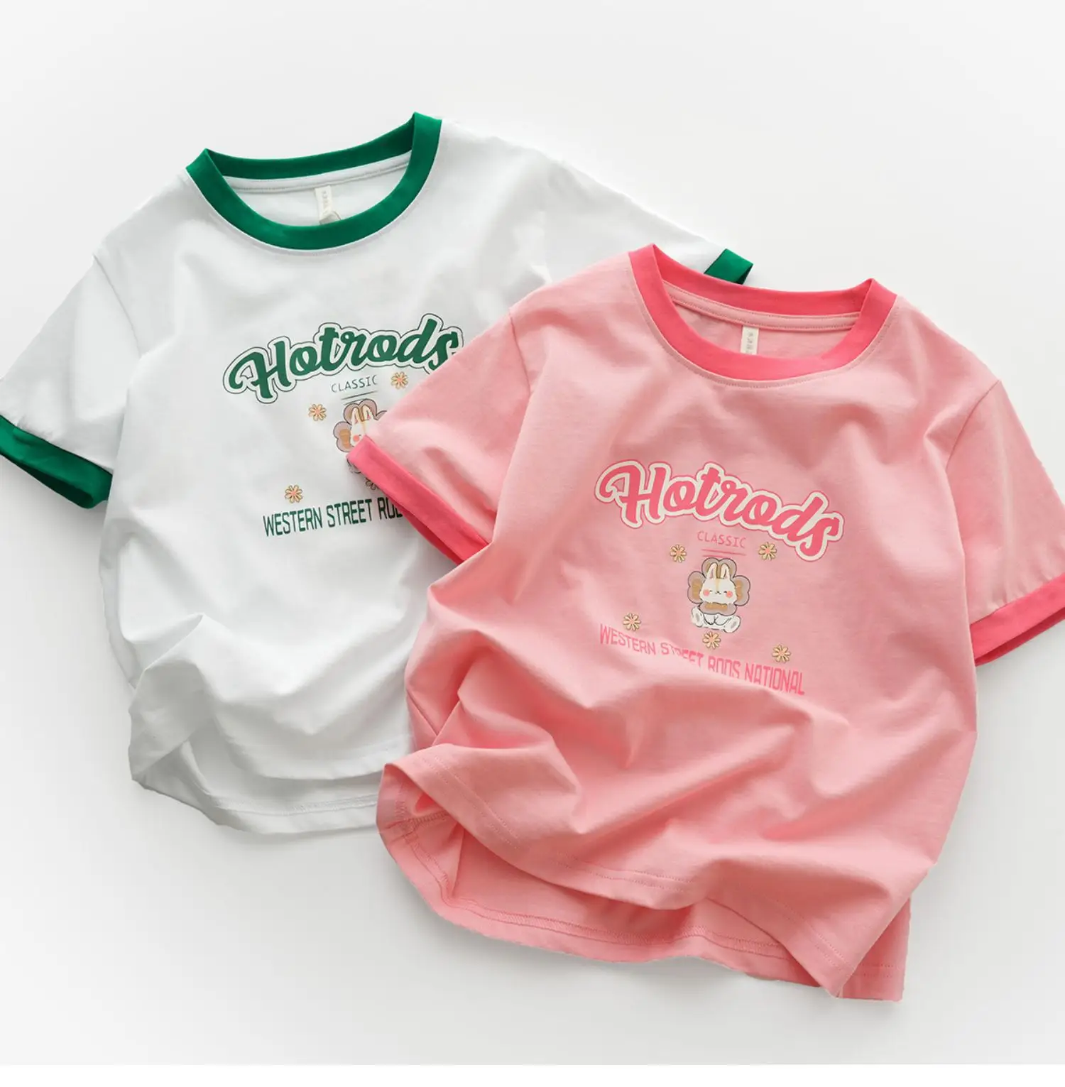 Hotrod's Cartoon Cotton T-Shirt for Boys Girls Large — feature 4