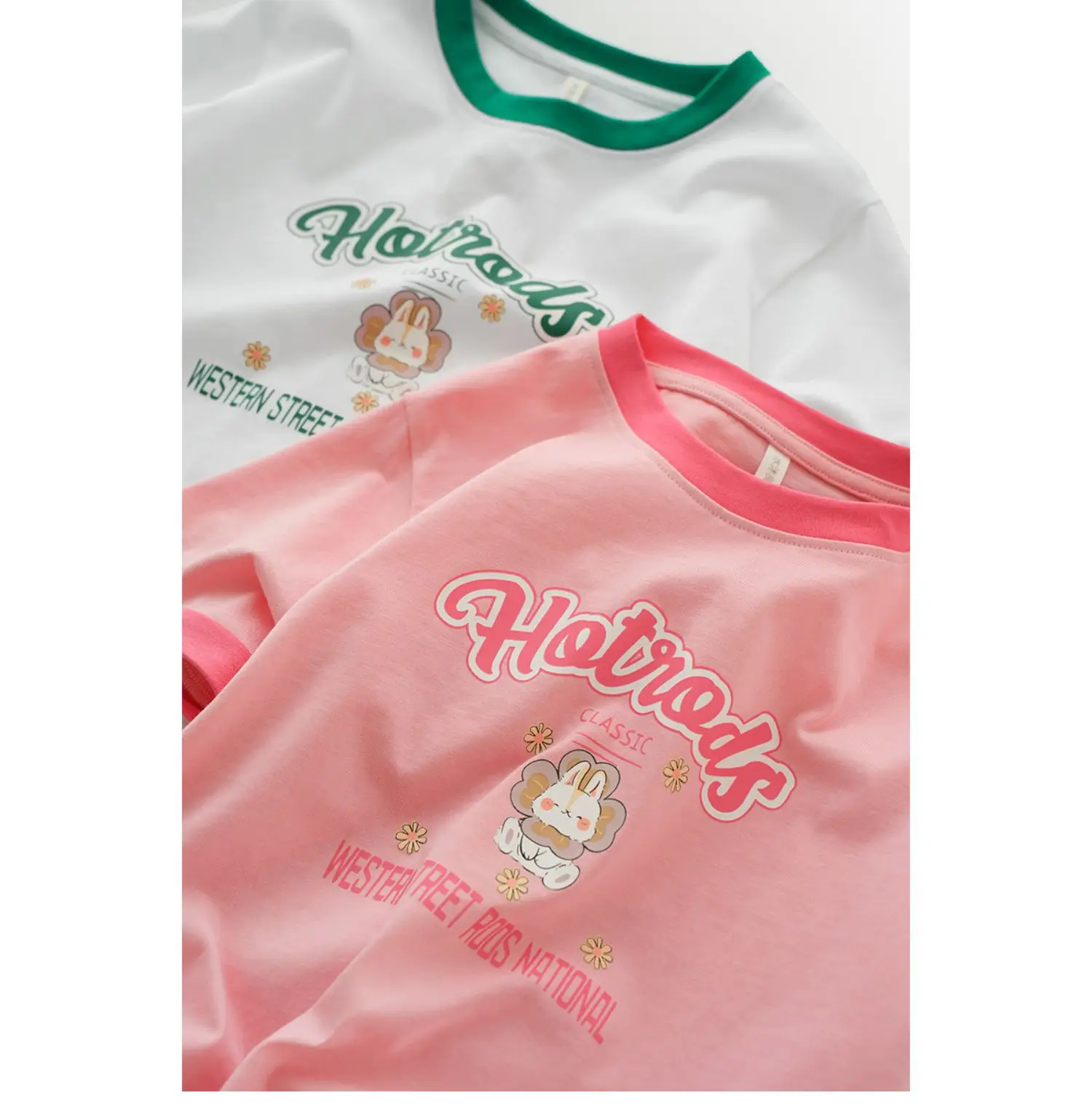 Hotrod's Cartoon Cotton T-Shirt for Boys Girls Large — feature 6
