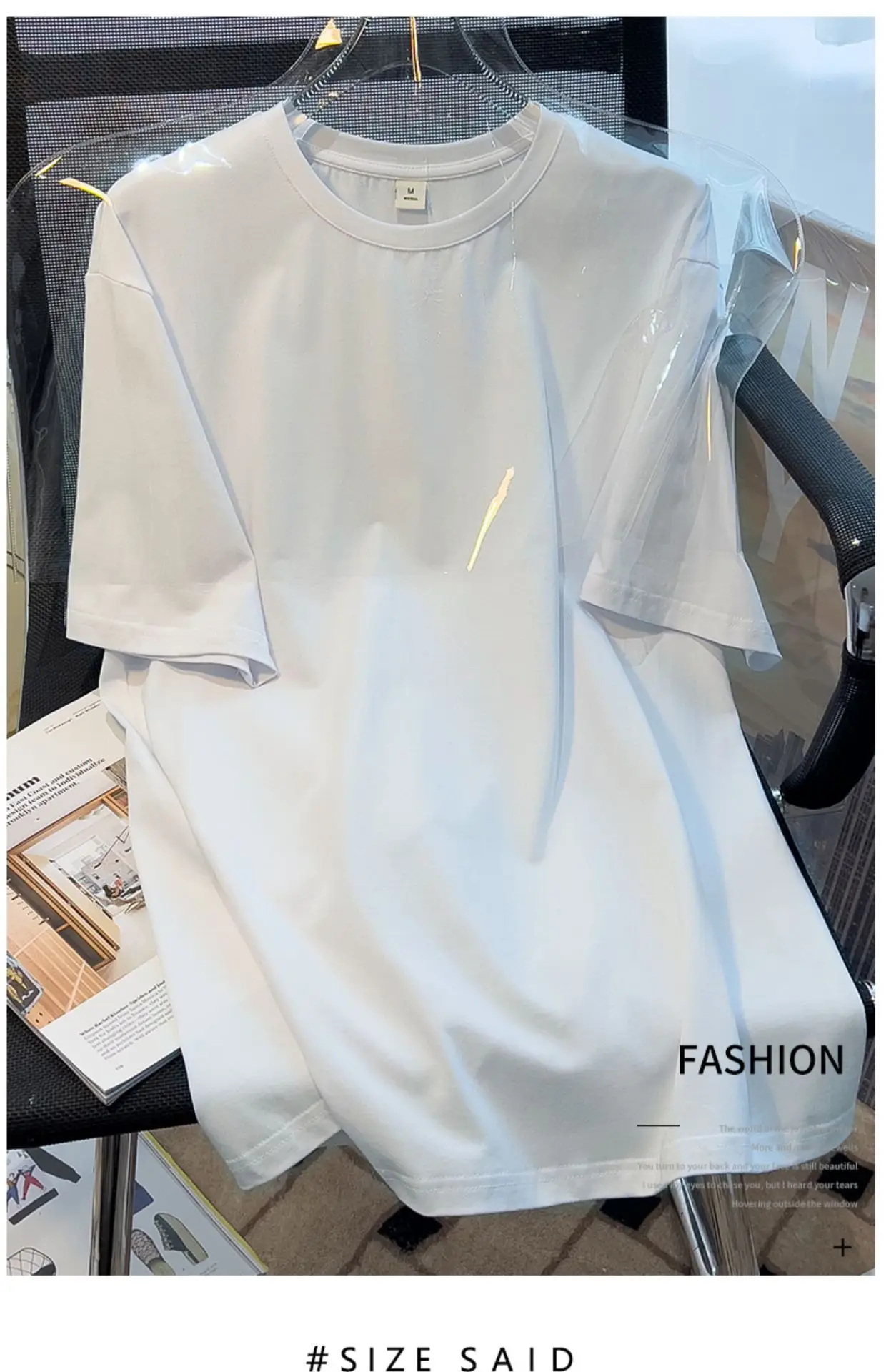 Women Pure Cotton Loose Fit T-Shirt Summer Dress — feature 1